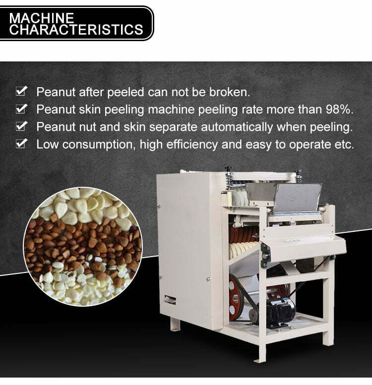 Features for 200-250kg/h Wet Peanut Peeler Machine