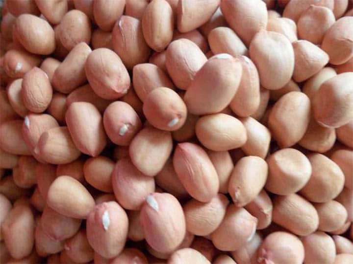 granos de maní crudos y nutrición de maní