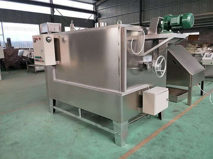 cocoa beans roaster in factory