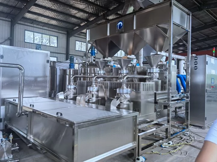 Ligne de production de sauce au cacao