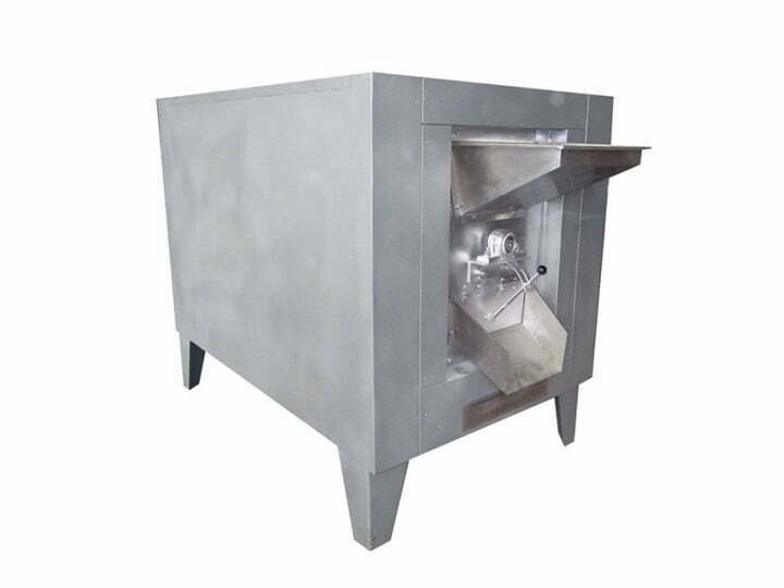 Cocoa bean roasting machine