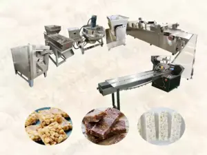 Automatic peanut brittle machine