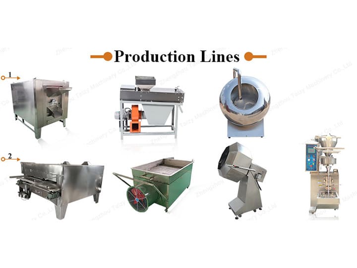 coated peanut production line