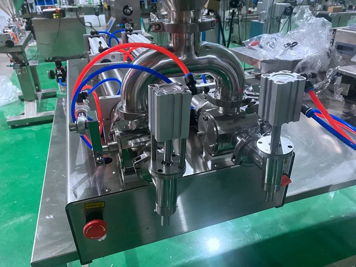 Dual-Head Paste Filling Machine