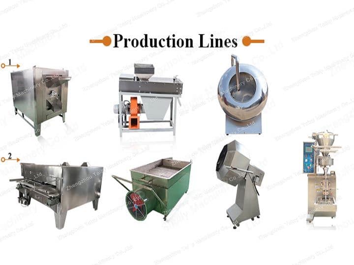 automatic peanut coating machine