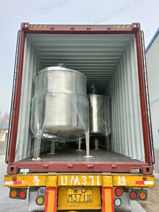 Peanut Butter Production Line Loading into Containers