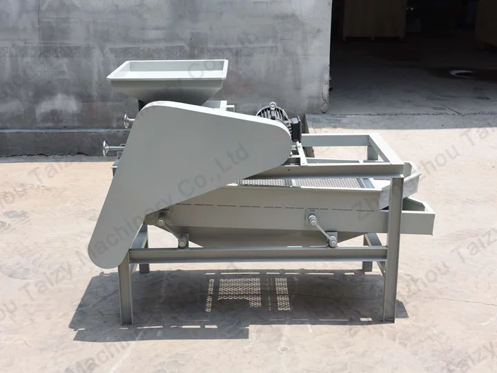Motorized almond sheller