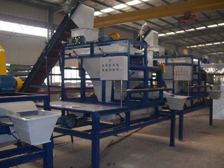 Production line of almond shelling machine