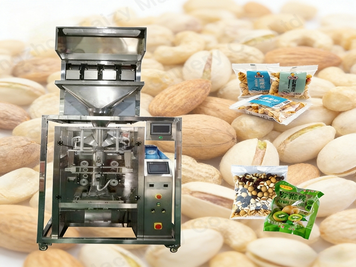4 Head Weighing Nuts Packaging Machine