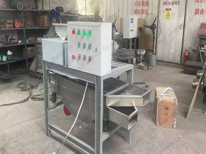 groundnut dicing & grading integrated machine